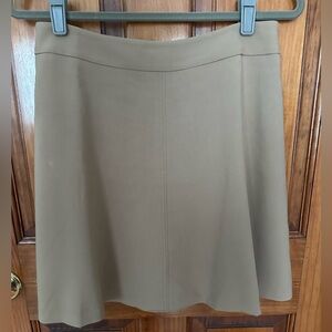 LOFT A-line Camel Mini Skirt in Size 6